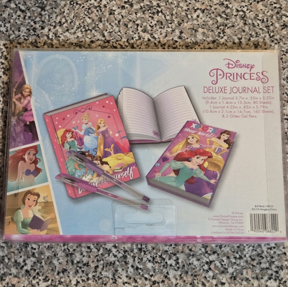 Disney Princess Journal Set with Pink and Purple Gel Pens - Picture 3 of 7